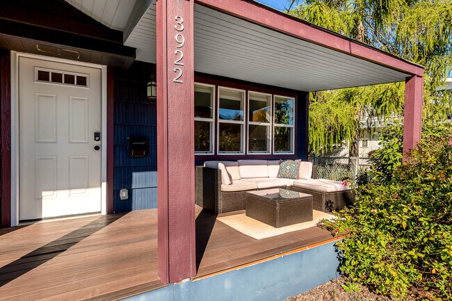 The stunning porch is an amazing place to have breakfast, read in the mornings, or meditate. This is - 3922 S Eddy St