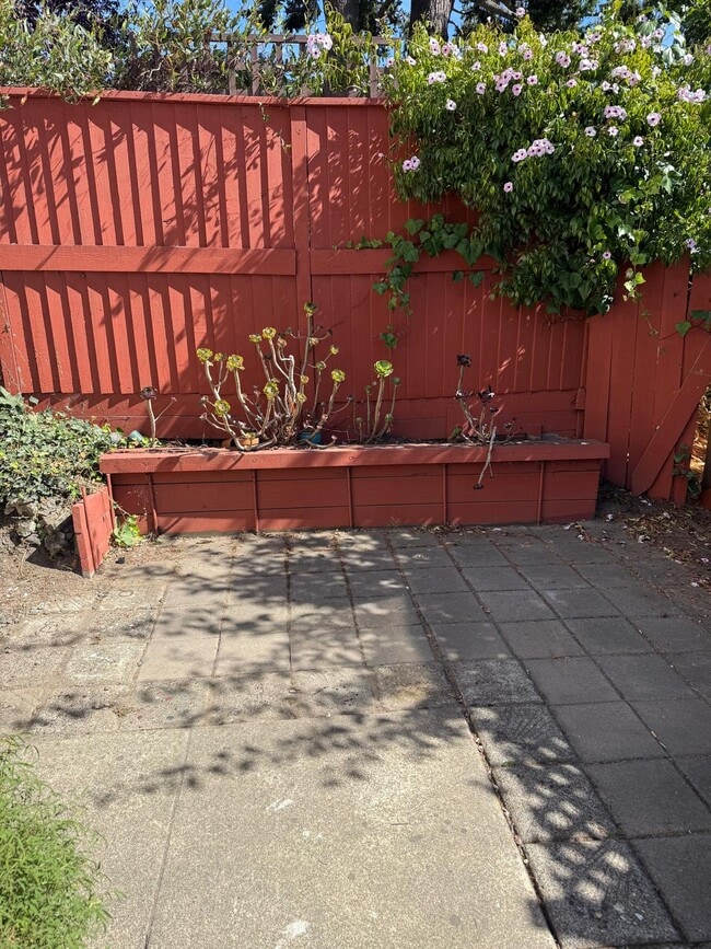 Private Patio with Gate - 1456 Hopkins St