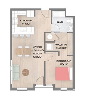 1HAB/1BA - Morena Place I & II