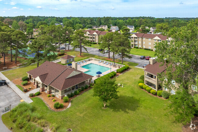 Aerial view. - Myrtle Greens Condominiums