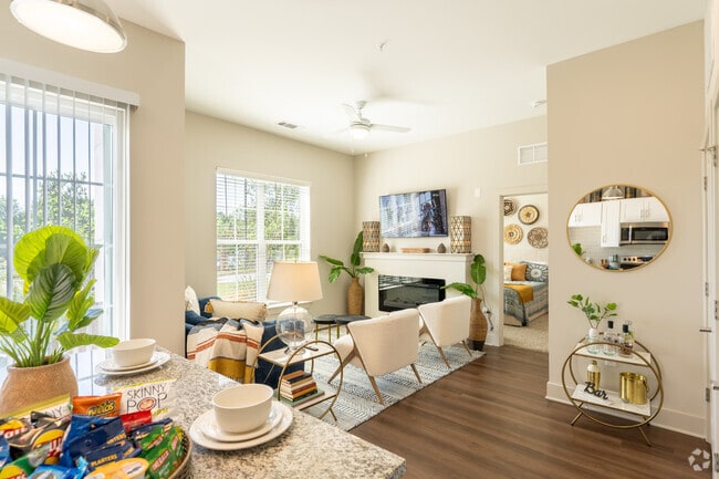 1BR, 1BA - Kitchen, Living Room - Triton Glen