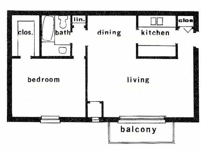 Jamestown Village Apartments – One Bedroom One Bath Luxury