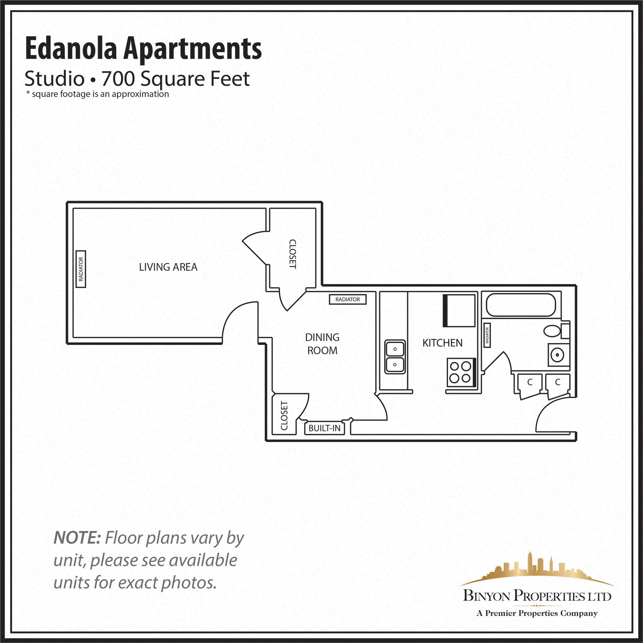 Edanola Apartments – Studio