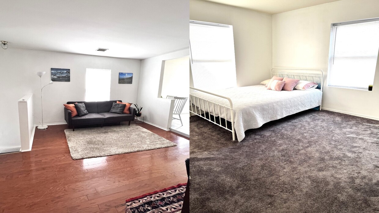 Living Room & 1 of 3 bedrooms - 609 5th Ave