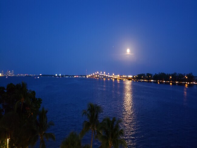 Evening View in Unit 18F - 2451 Brickell Ave