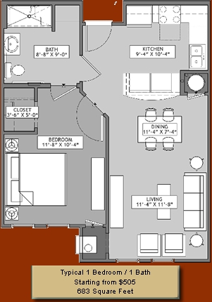 1BR/1BA - Lakewood Hills Senior Village