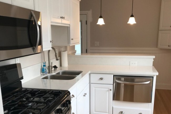 beautiful galley kitchen/w breakfast counter - 325 S Orange St