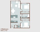 2 bedroom 1 bath - B1.1