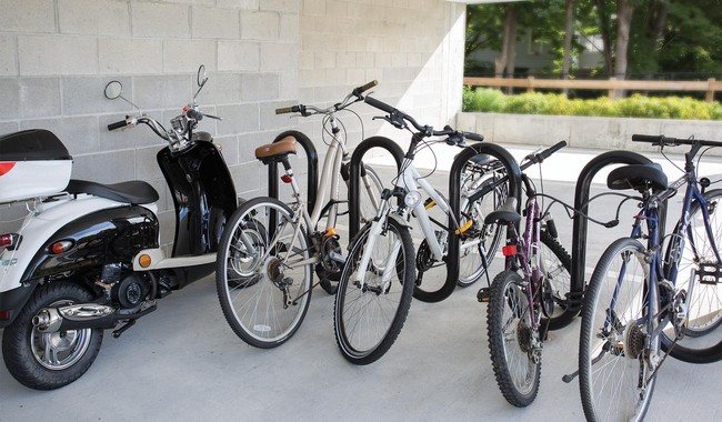 Convenient bike rack located on site - Charlesbank Apartment Homes