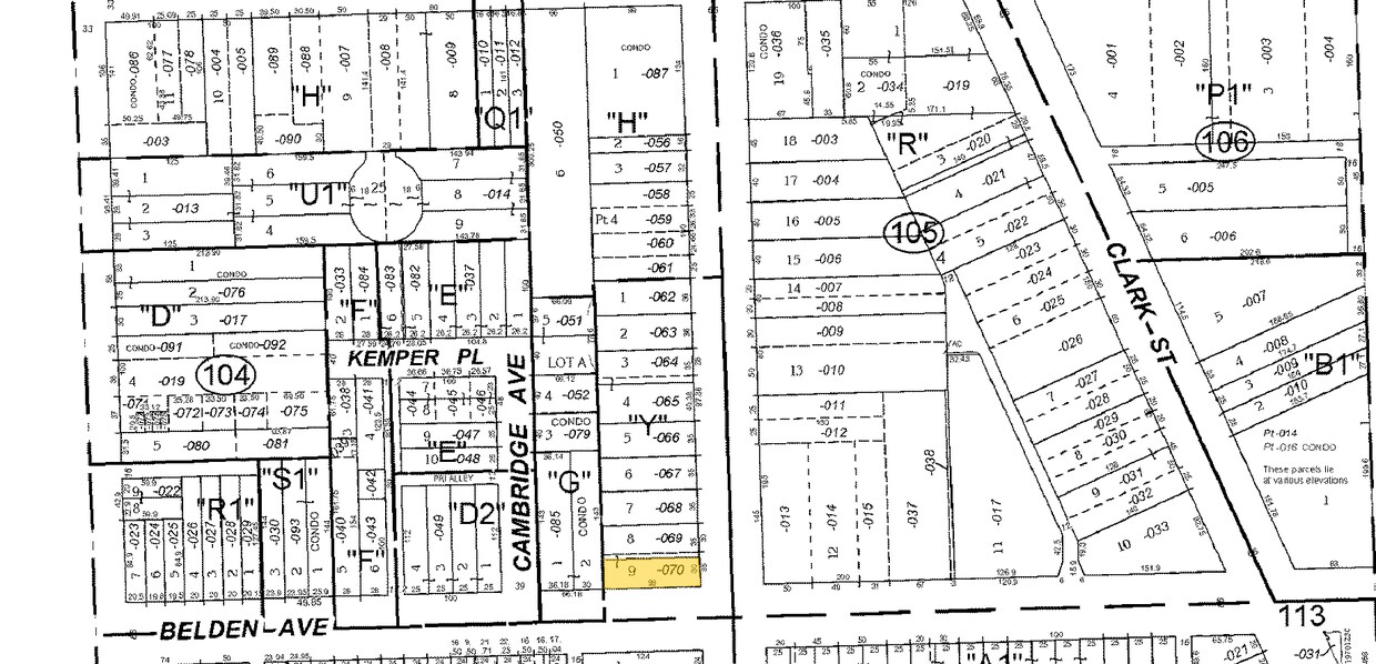 Plat Map - 500 W Belden Ave