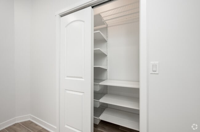 2BR, 1BA - 735SF - Second Bedroom Closet - Foster Apartments