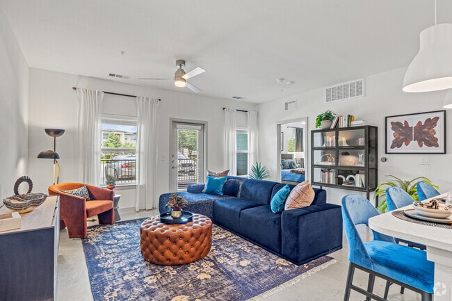 2BR, 2BA - 1,177SF - Living - Strata