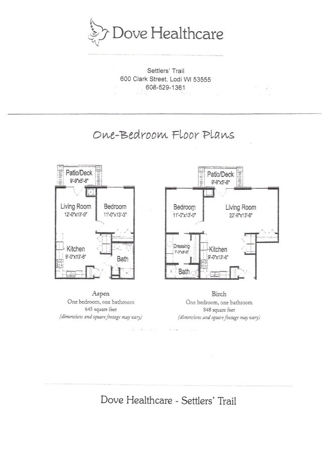Dove Healthcare Settlers' Trail Apartments in Lodi, WI
