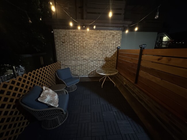 Private porch area for the unit - 4432 N Nagle Ave