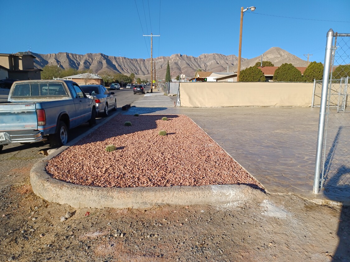 Landscaped Parking Area - 3919 Lincoln Ave