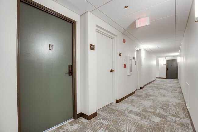 Newly renovated corridors - Lenox Club Apartments