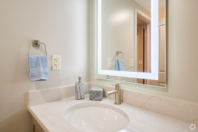 1 BR, 1 BA - 871 SF BATHROOM - Symphony Place