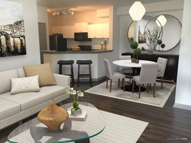 Spacious Living Room - Highland View Apartments