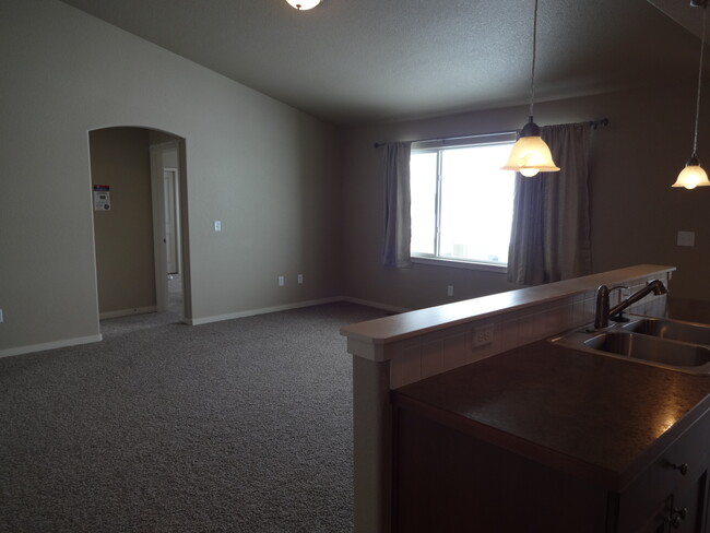 Living room from kitchen - 487 Heritage Ln