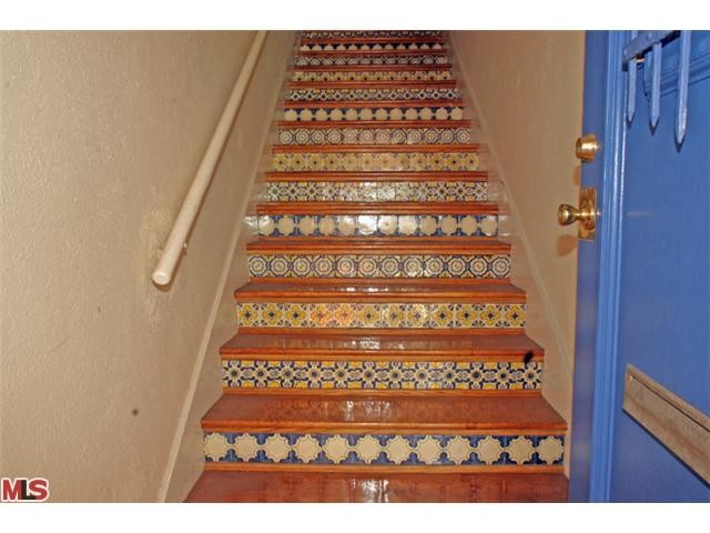 Front Entrance with Spanish Tile Staircase - 235 S Catalina St