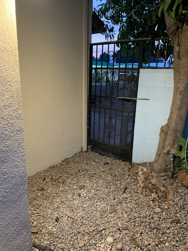 Redone pebble entry walkway - 1914 W Alameda Ave