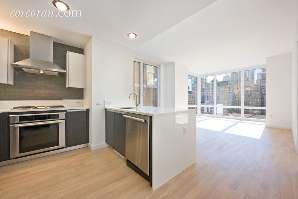 Kitchen, Living Room - 247 W 46th St