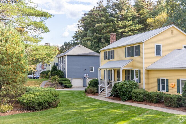 A row of traditional homes adds charm to Westford.