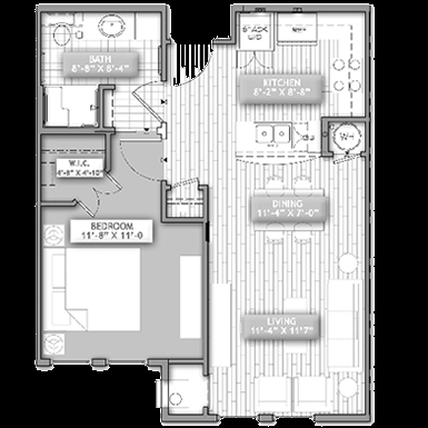 1BR/1BA - Harristown Park