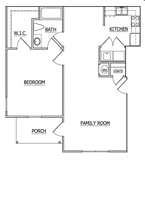 1HAB/1BA - Silver Oak Apartments