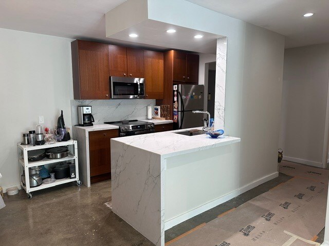 Newly remodeled kitchen with stainless steel appliances - 1745 Camino Palmero St