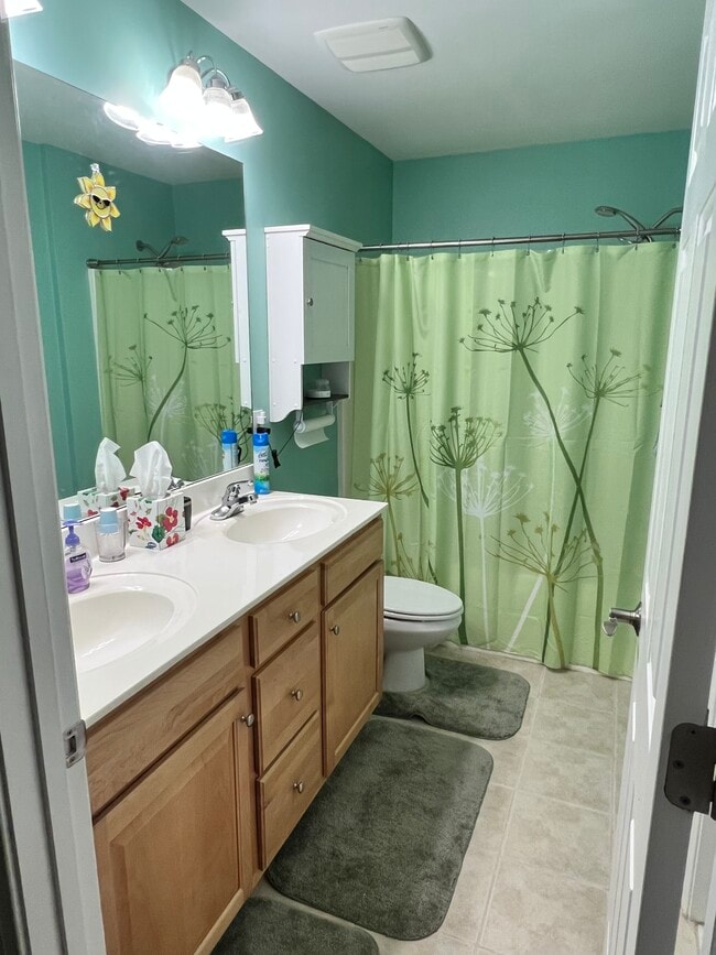 Double sink bathroom - 10851 Bedfordtown Dr