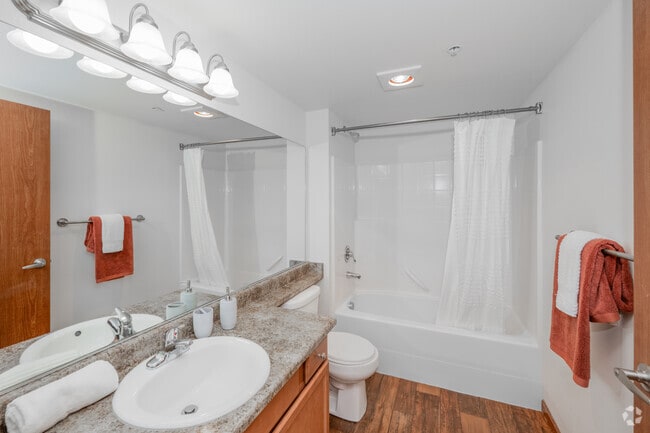2BR, 1BA - 740SF - Bathroom - Viewpoint Apartment