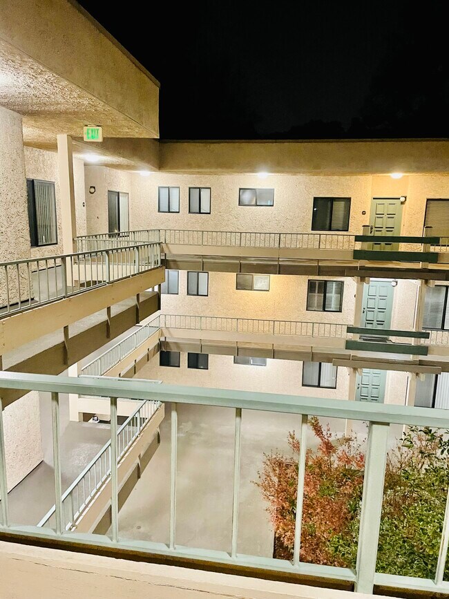 Court yard at night - 4141 Via Marisol