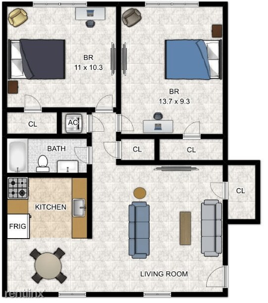 2 br, 1 bath - 2800 Colonial Ave - 2 br, 1 bath  - 2800 Colonial Ave