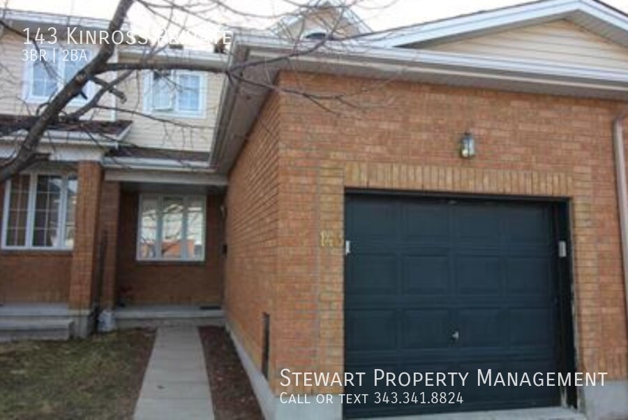 143 Kinross Private, Ottawa, ON K2K 3P9 House for Rent in Ottawa, ON