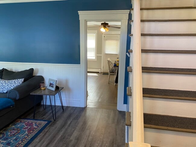 entry from living room to kitchen/dining room area - 694 Ten Rod Rd