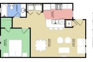 Apartamento de 785 pies cuadrados - Carriage House