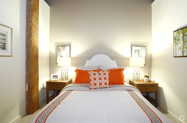 2BR, 1.5BA- 866SF Deluxe Two Bedroom I- Bedroom - West Village