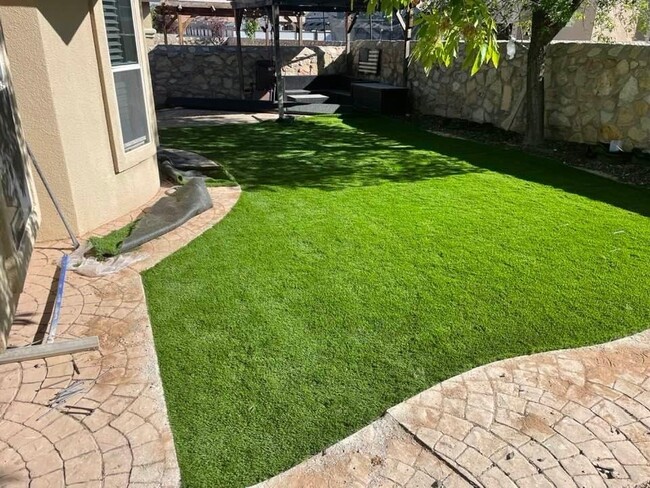 NEW TURF installed in backyard - 11341 Manuel Moreno Dr