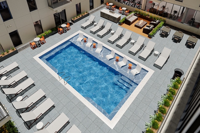 Vista aérea de la piscina - The Sinclair