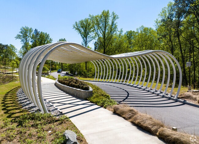 One of Two Westside Reservoir Park Entrances features Incredible Architecture.