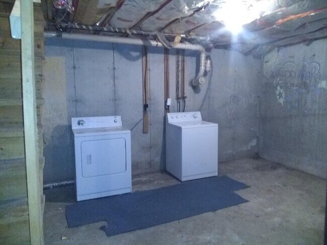 Washer and dryer in basement. - 648 Federal Row