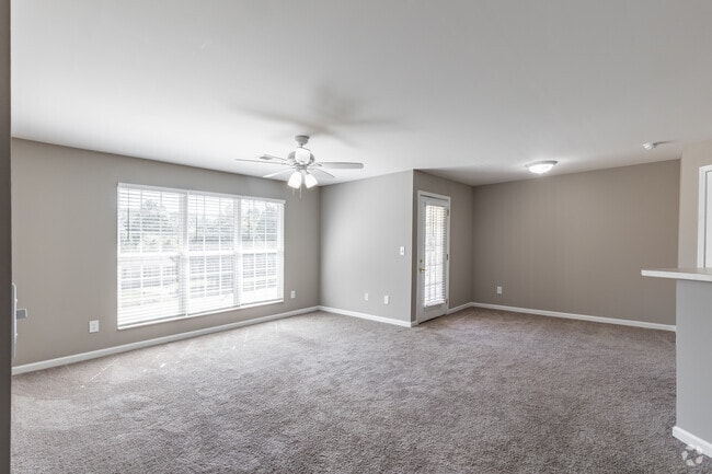 2BR, 2BA - 1,220SF (Type F) - Living Room - The Mews Apartments