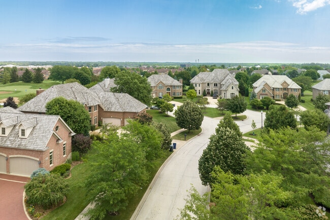 Vernon Hills has an active commercial area and a sprawling network of park-dotted subdivisions.