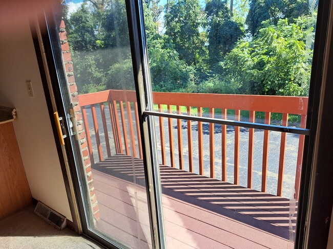 Private deck with sliding door entrance - 3830 Lebanon Church Rd