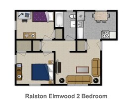 Dos habitaciones - Ralston Elmwood Apartments
