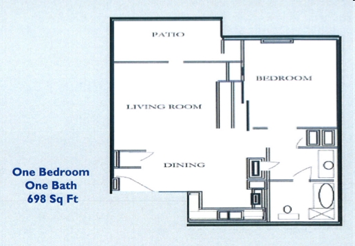 1BR/1BA - Comfrey Senior Apartments