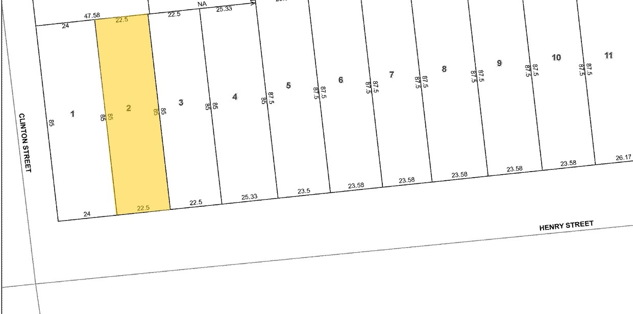 Plat Map - 211 Henry St