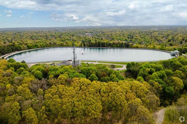 Brighton sits right at the bottom of the Cobbs Hill water reservoir.