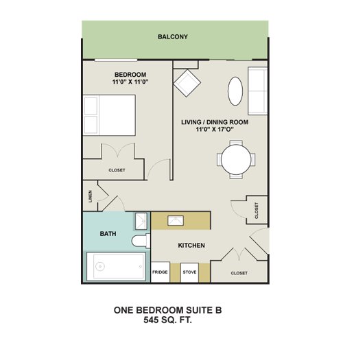 Plano de planta - New Baltimore - A Senior Community